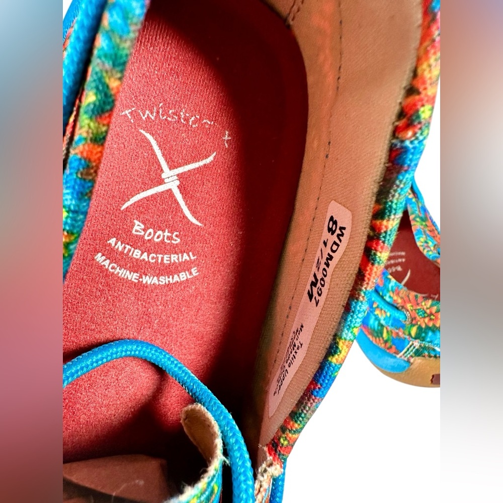Twisted X Women’s Canvas Mocassin Moc Boat Shoes 8.5 M - Picture 12 of 16